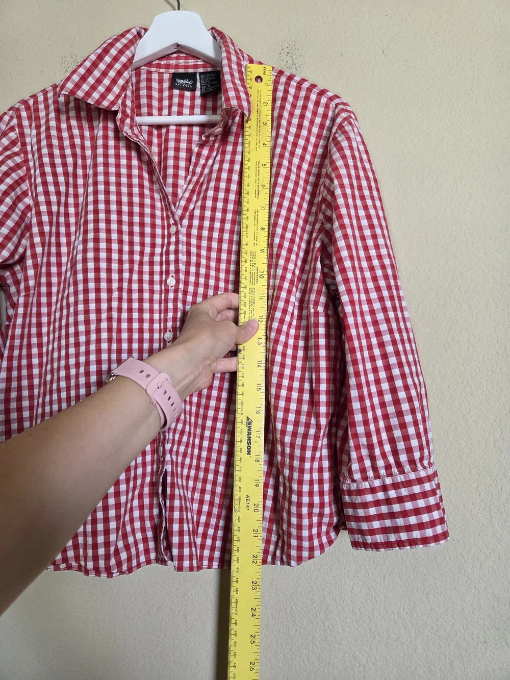 Mossimo Supply Co. Red & White Gingham Button-Down Shirt for Kids